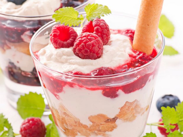 Tiramisù con lamponi e speculoos