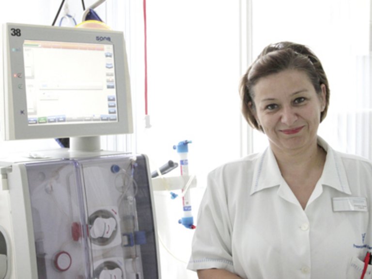 Agnes Szekeres, capo infermiera del Centro NephroCare di Cegled